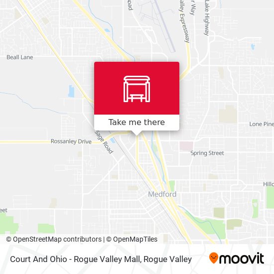 Mapa de Court And Ohio - Rogue Valley Mall