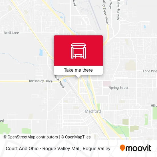 Court And Ohio - Rogue Valley Mall map