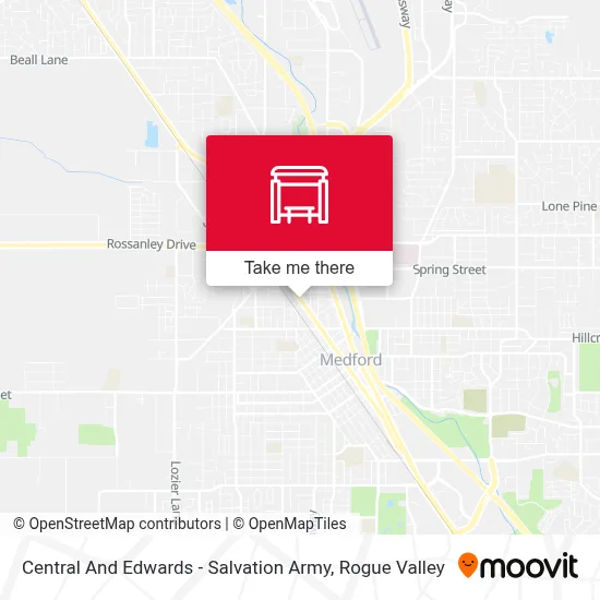 Central And Edwards - Salvation Army map