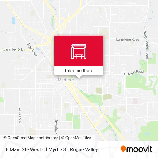 E Main St - West Of Myrtle St map