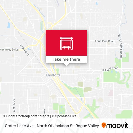 Crater Lake Ave - North Of Jackson St map