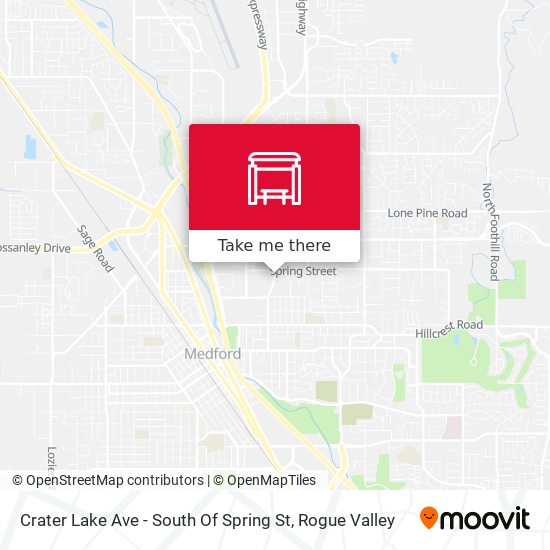 Crater Lake Ave - South Of Spring St map