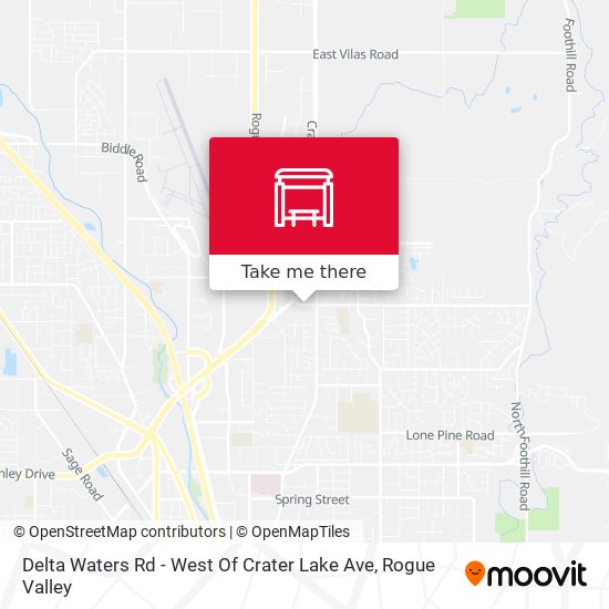 Mapa de Delta Waters Rd - West Of Crater Lake Ave