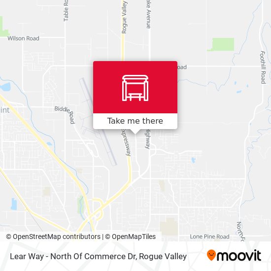 Lear Way - North Of Commerce Dr map