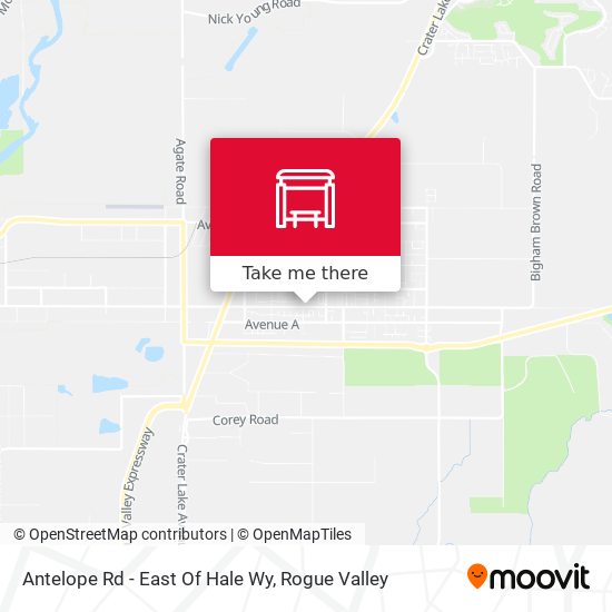 Antelope Rd - East Of Hale Wy map