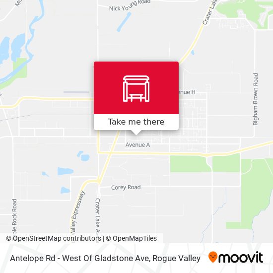 Antelope Rd - West Of Gladstone Ave map