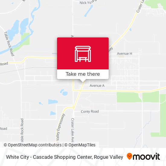 Mapa de White City - Cascade Shopping Center