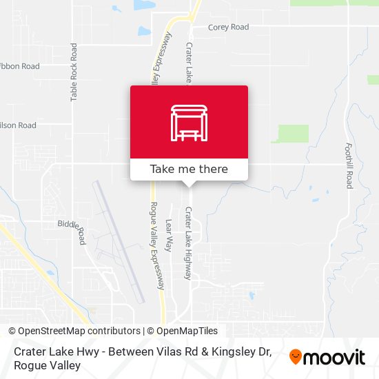 Crater Lake Hwy - Between Vilas Rd & Kingsley Dr map