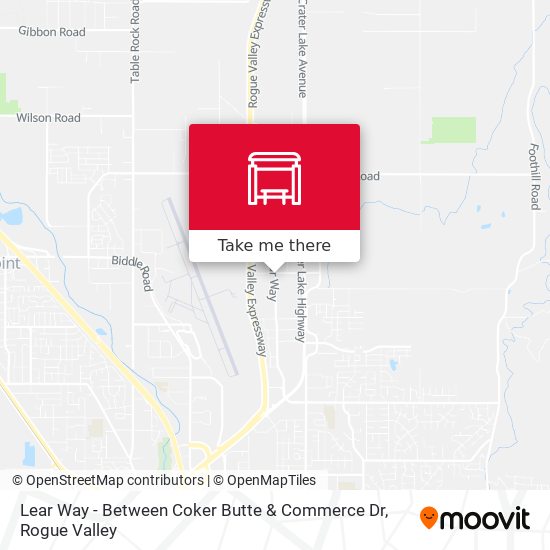 Lear Way - Between Coker Butte & Commerce Dr map