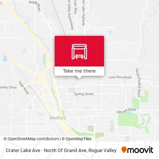 Crater Lake Ave - North Of Grand Ave map