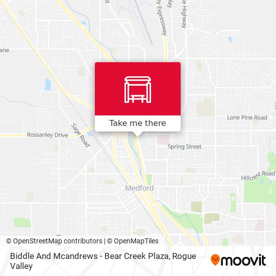 Biddle And Mcandrews - Bear Creek Plaza map