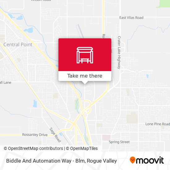 Biddle And Automation Way - Blm map