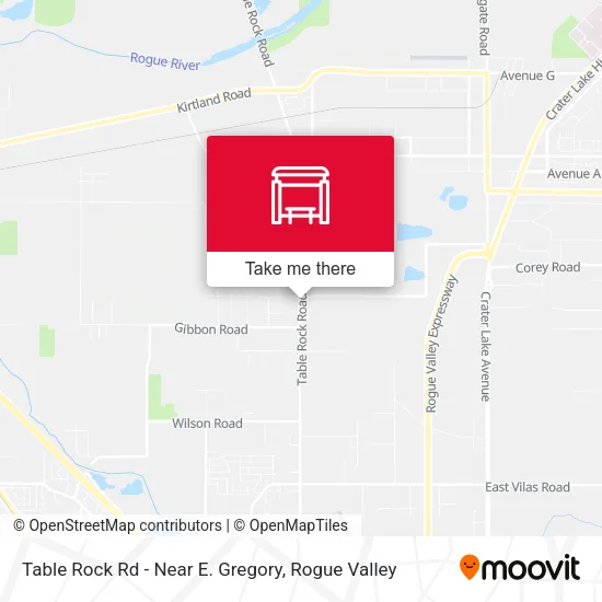 Mapa de Table Rock Rd - Near E. Gregory
