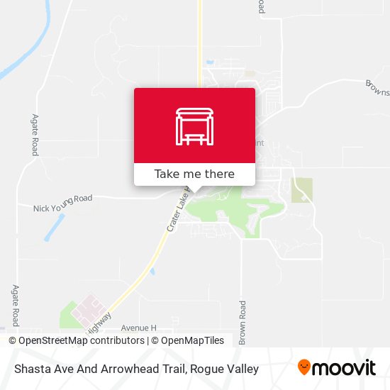 Shasta Ave And Arrowhead Trail map