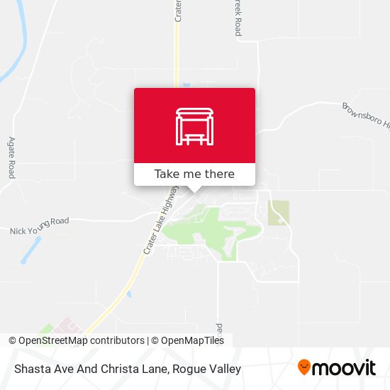 Shasta Ave And Christa Lane map