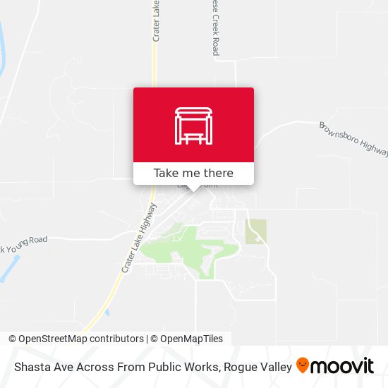 Mapa de Shasta Ave Across From Public Works