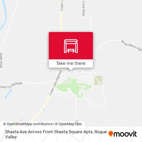 Mapa de Shasta Ave Across From Shasta Square Apts