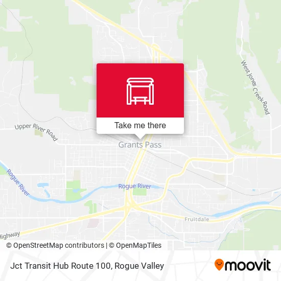 Jct Transit Hub Route 100 map