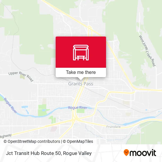 Jct Transit Hub Route 50 map