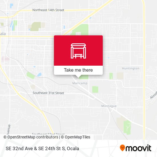 Mapa de SE 32nd Ave & SE 24th St S