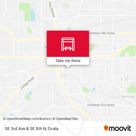 Mapa de SE 3rd Ave & SE 8th  N