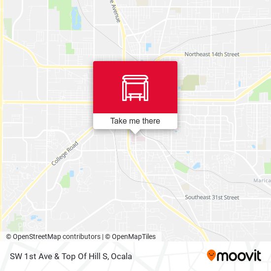 Mapa de SW 1st Ave  & Top Of Hill S