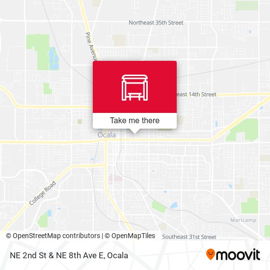NE 2nd St & NE 8th Ave E map