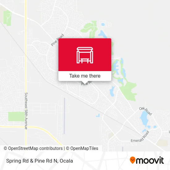 Spring Rd & Pine Rd N map