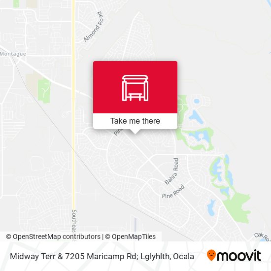 Midway Terr & 7205 Maricamp Rd; Lglyhlth map