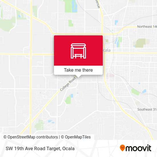 SW 19th Ave Road Target map