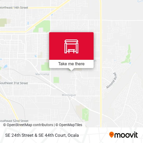 SE 24th Street & SE 44th Court map