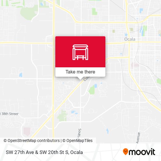 SW 27th Ave & SW 20th St S map