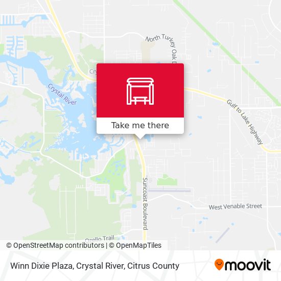 Winn Dixie Plaza, Crystal River map
