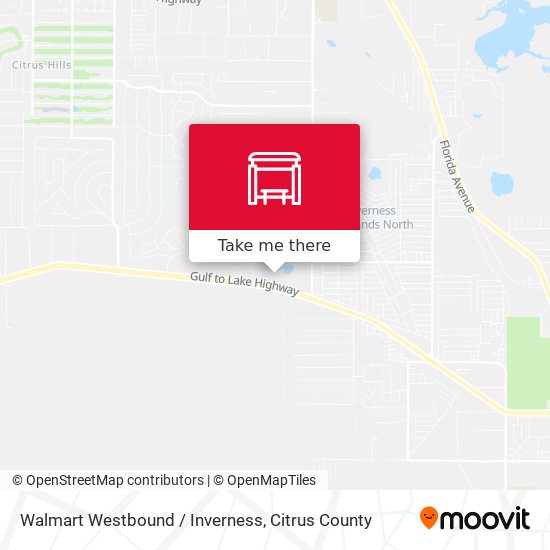 Mapa de Walmart Westbound / Inverness