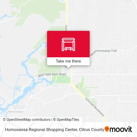 Homosassa Regional Shopping Center map