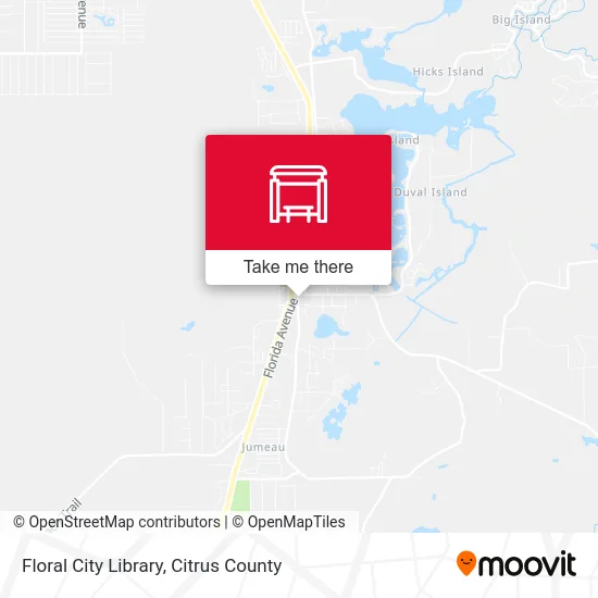 Floral City Library map