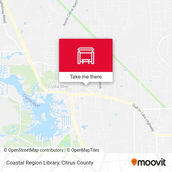 Coastal Region Library map
