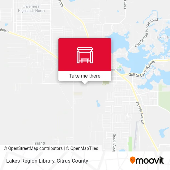 Lakes Region Library map