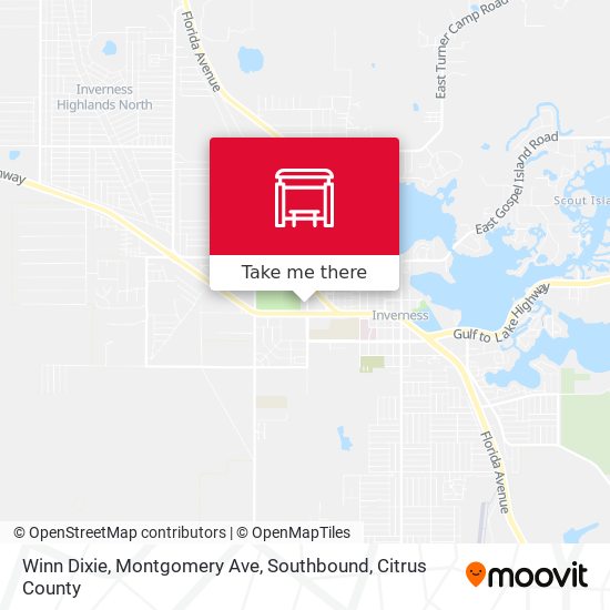 Winn Dixie, Montgomery Ave, Southbound map
