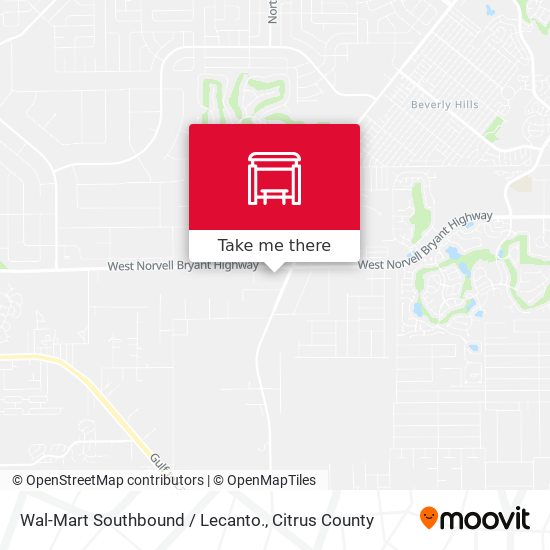 Mapa de Wal-Mart Southbound / Lecanto.
