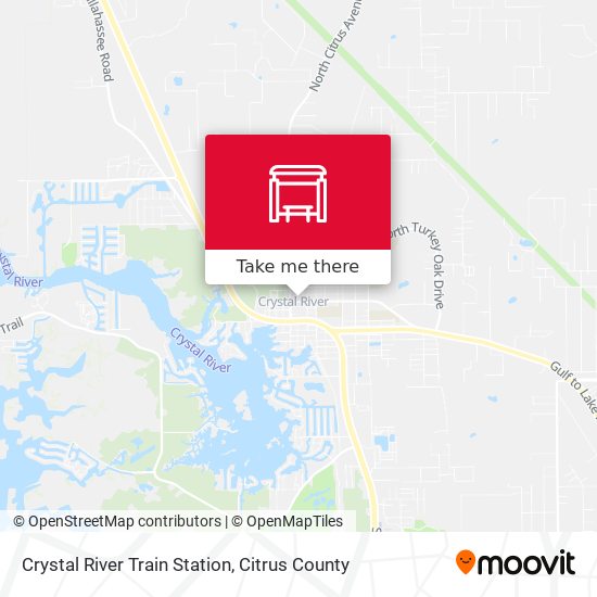 Crystal River Train Station map