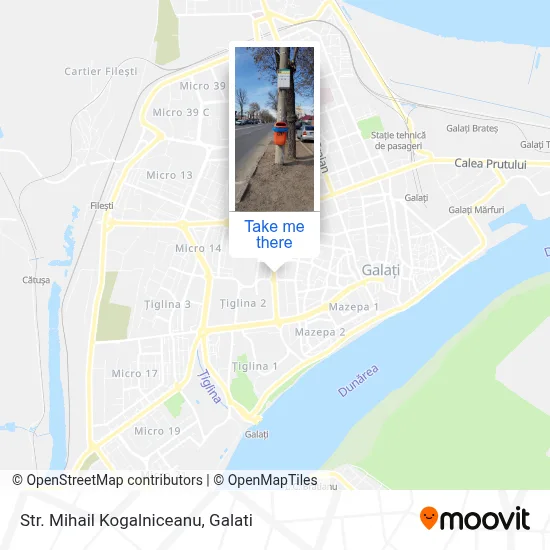 Str. Mihail Kogalniceanu map