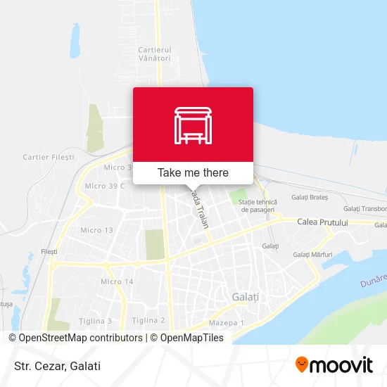 Str. Cezar map