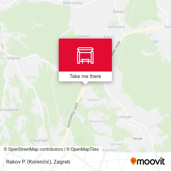 Rakov P. (Korenčić) map