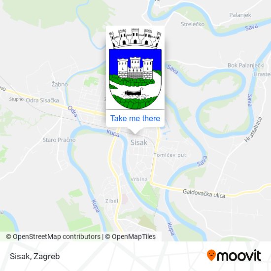 Sisak map