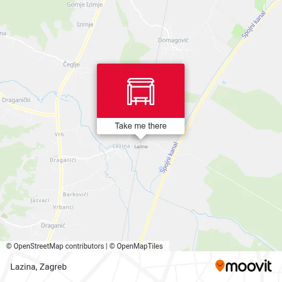 Lazina map
