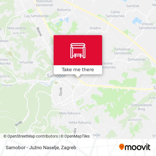 Samobor - Južno Naselje map