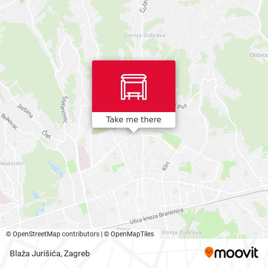 Blaža Jurišića map