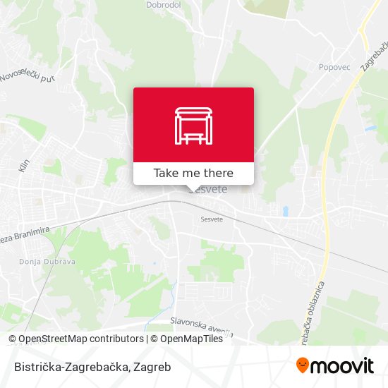 Bistrička-Zagrebačka map