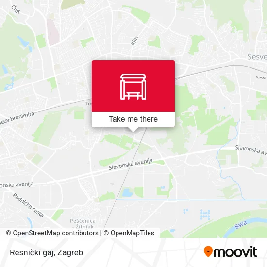 Resnički gaj map